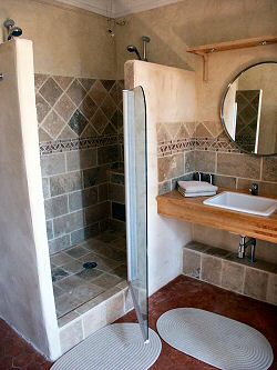 The luxurious bathroom